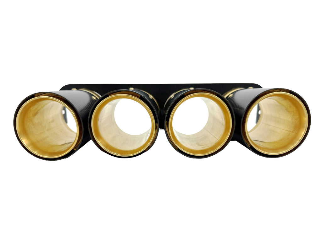 NOVITEC 765LT TAIL PIPES GOLD-PLATED WITH 999 FINE GOLD WITH CARBON COVER C176546