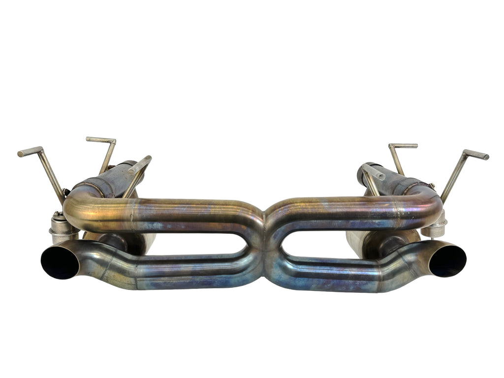 FERRARI 458 SPECIALE INCONEL REAR X Pipe EXHAUST- VALVED by BROOKE RACING