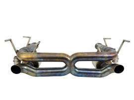 FERRARI 458 SPECIALE INCONEL REAR X Pipe EXHAUST- VALVED by BROOKE RACING