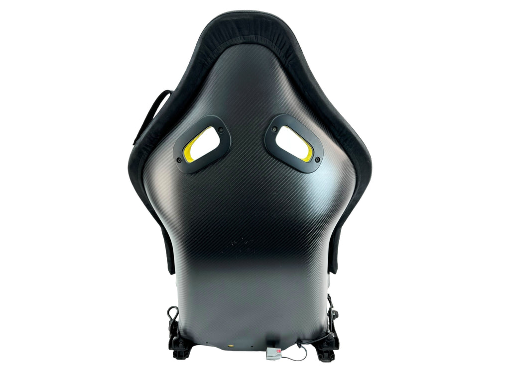 MCLAREN 675LT CARBON BUCKET RACE SEAT IN BLACK/ YELLOW (LEFT SEAT)