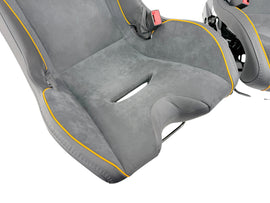 MCLAREN ARTURA MSO CLUB SPORT SEATS BLACK LUMBER SUPPORT ALCANTARA/ ORANGE PIPING 16NC493CP