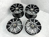 LAMBORGHINI AVENTADOR DIONE WHEEL SET AD-PERSONAN BLACK/ MACHINE 470601023