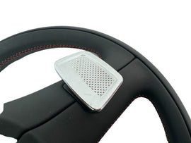 BENTLEY BENTAYGA BLACK LEATHER STEERING WHEEL WITH RED STITCHING 3B95429288