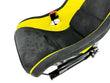 Load image into Gallery viewer, MCLAREN 675LT CARBON BUCKET RACE SEAT IN BLACK/ YELLOW (LEFT SEAT)