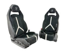 LAMBORGHINI AVENTADOR SV LP750-4 COMFORT SEATS WITH CARBON BACK IN BLACK/ GREY