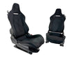 Load image into Gallery viewer, MCLAREN ARTURA COMFORT SEATS BLACK ALCANTARA/ BLACK PIPING 16NC494CP