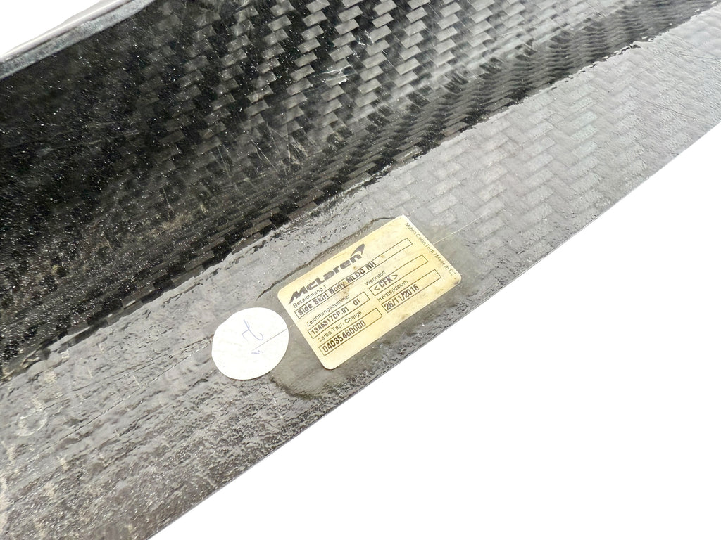 MCLAREN 570S MSO CARBON FIBRE SIDE SKIRTS SET 13A6315CP / 13A7039CP / 13A7050CP