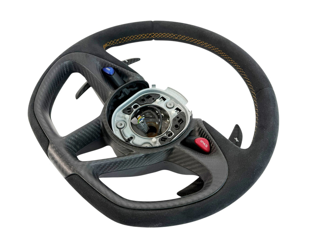 MCLAREN P1 MSO CARBON ALCANTARA STEERING WHEEL 121195CP-P1005AW