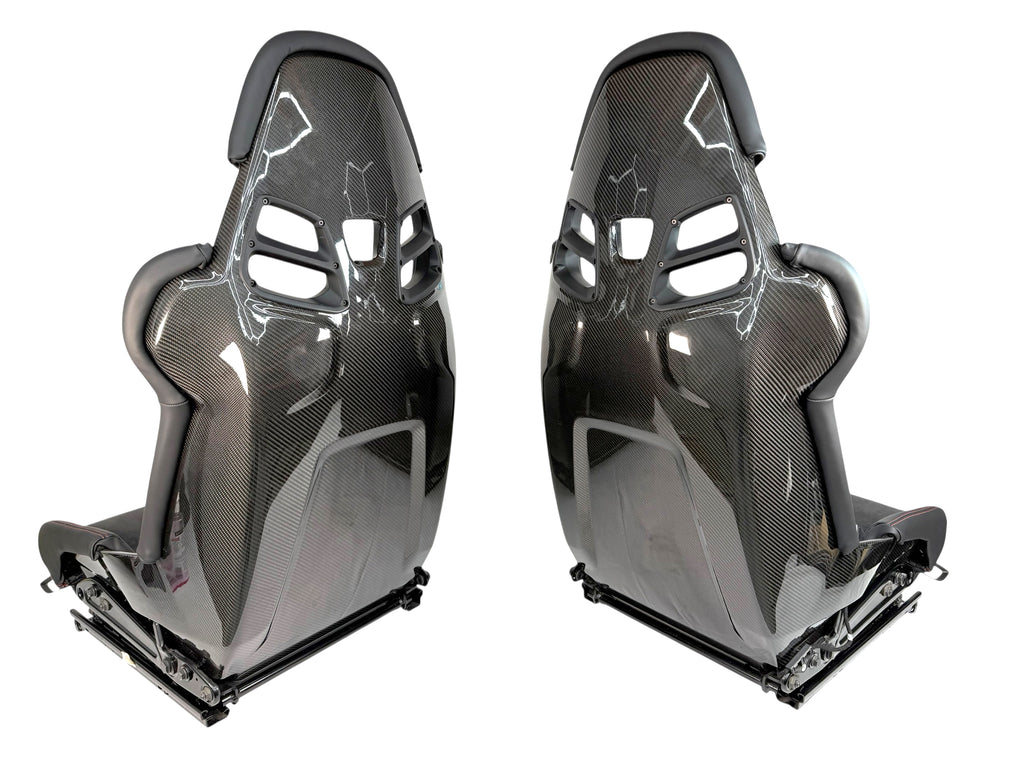 PORSCHE 992 GT3-RS WEISSACH CARBON RACING SEATS BLACK/ RED 9GT881303AYA3G