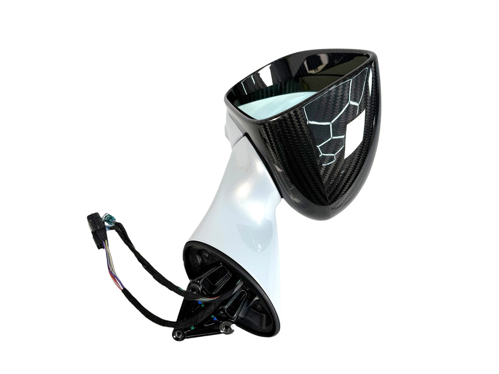 MCLAREN ARTURA MSO CARBON LEFT WING MIRROR ASSEMBLY - ICE SILVER 14AB091CP