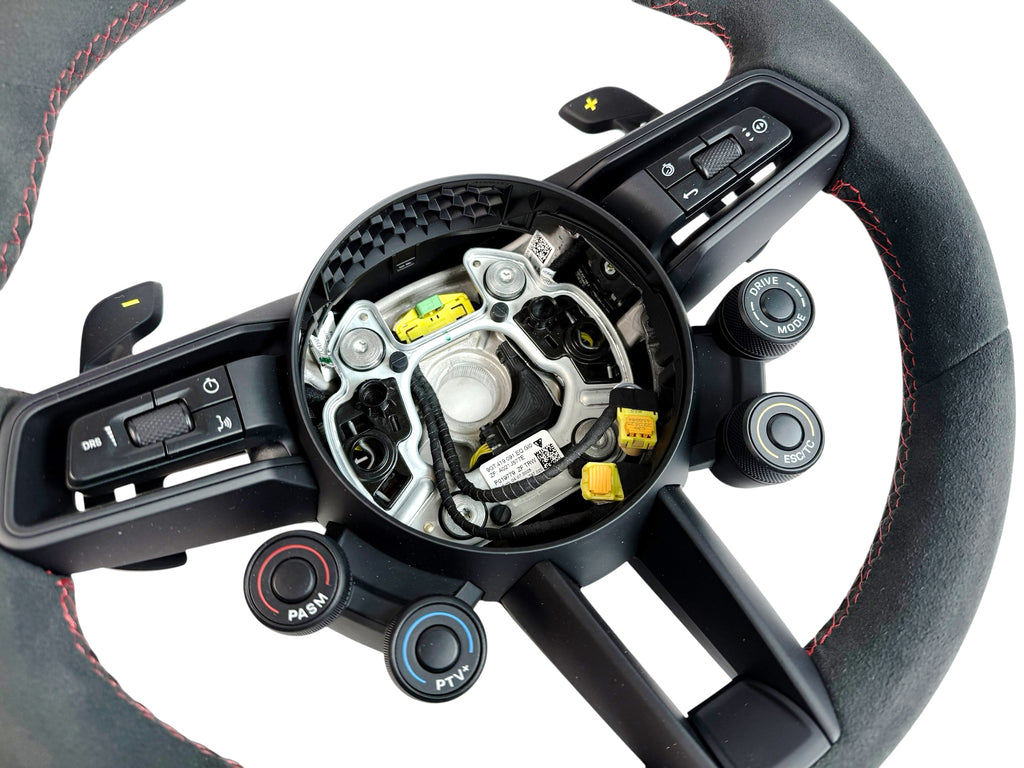 PORSCHE 992 GT3-RS RED DINAMICA STEERING WHEEL BLACK/RED 9GT419091EQ