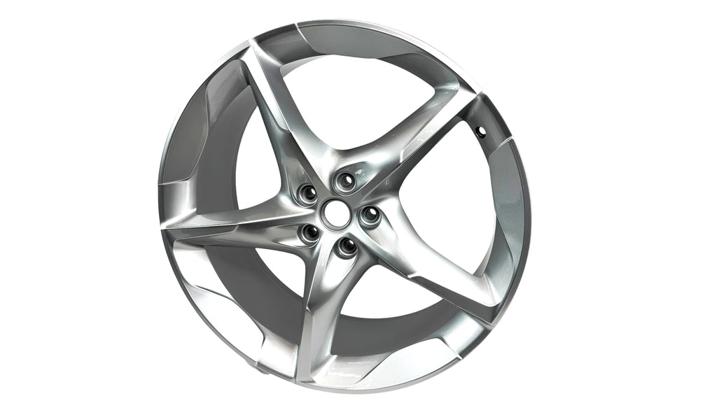 FERRARI PUROSANGUE 175 22" FRONT LEFT FORGED ALLOY WHEEL SILVER 895987