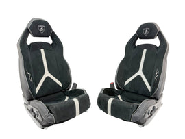 LAMBORGHINI AVENTADOR SV LP750-4 COMFORT SEATS WITH CARBON BACK IN BLACK/ GREY