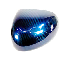 MCLAREN SENNA/ 720S MSO BLUE CARBON FIBRE LEFT MIRROR CAP 14AB091CP