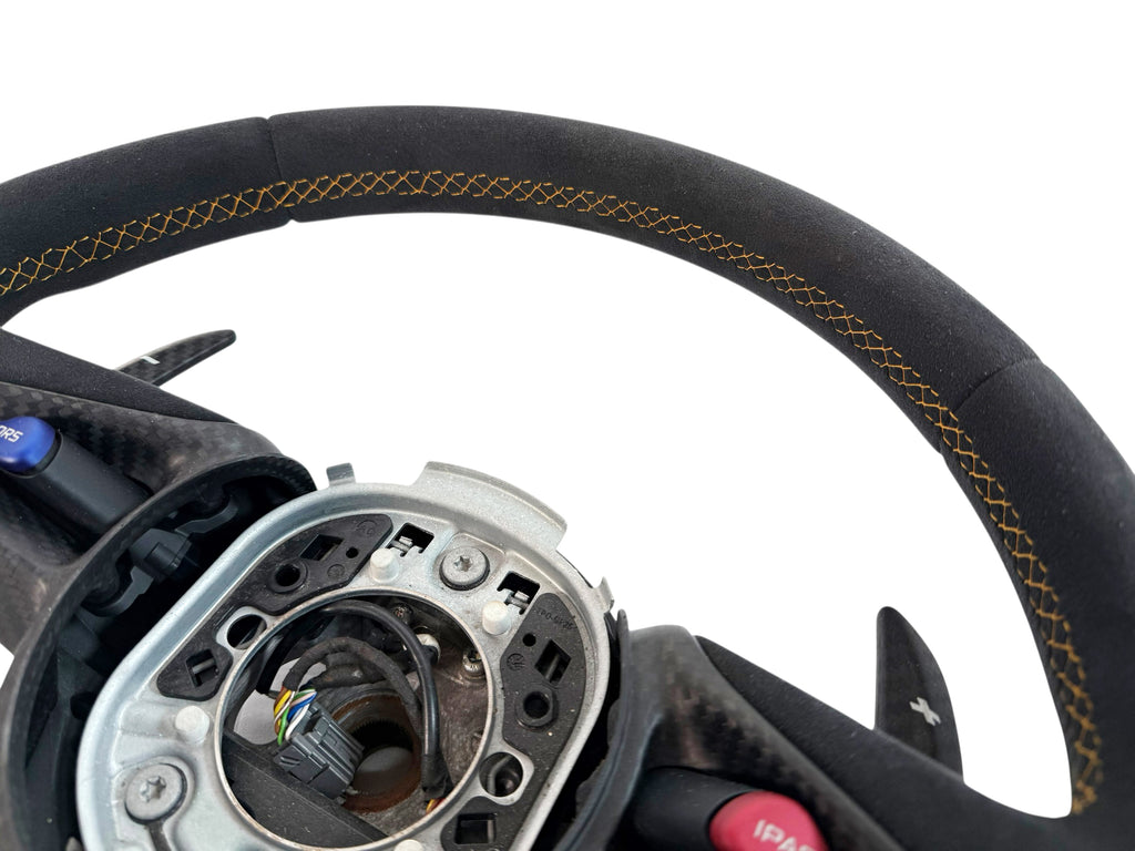 MCLAREN P1 MSO CARBON ALCANTARA STEERING WHEEL 121195CP-P1005AW