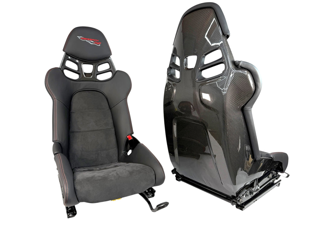 PORSCHE 992 GT3-RS WEISSACH CARBON RACING SEATS BLACK/ RED 9GT881303AYA3G