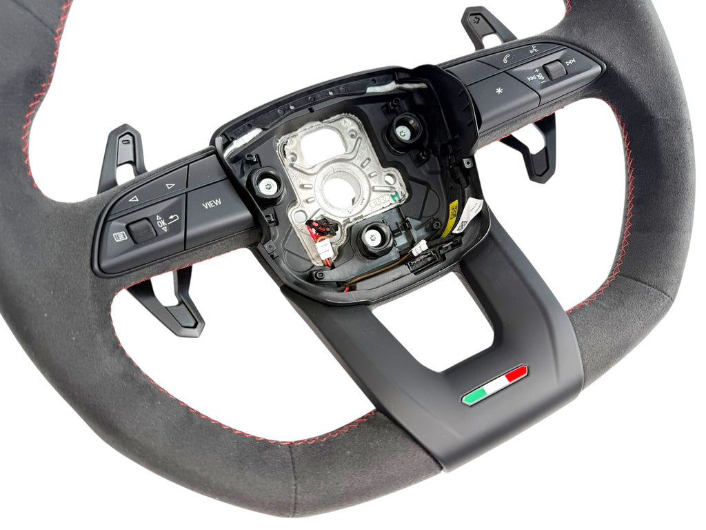 LAMBORGHINI PERFORMANTE URUS ALCANTARA STEERING WHEEL - BLACK/ RED STITCH 4ML419091CE