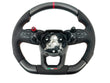 Load image into Gallery viewer, LAMBORGHINI REVULETO CARBON FIBRE ALCANTARA STEERING WHEEL - BLACK/ ORANGE
