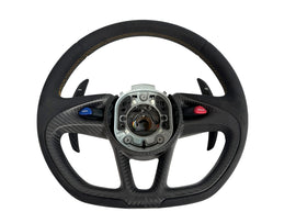 MCLAREN P1 MSO CARBON ALCANTARA/ STEERING WHEEL 121195CP-P1002AW (ORANGE STICHING)