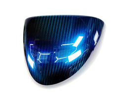 MCLAREN SENNA/ 720S MSO BLUE CARBON FIBRE LEFT MIRROR CAP 14AB091CP