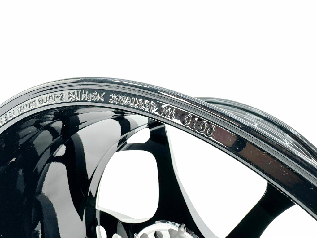 MCLAREN ELVA 5 TURBINE SPOKE MSO MACHINE/ BLACK ULTRA LIGHT WHEELS SET 25BA113SP