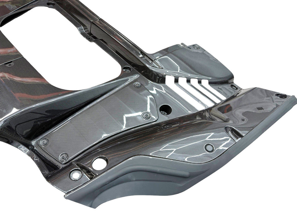 FERRARI SF90 XX FRONT GLOSS CARBON LUGGAGE SURROUND KIT 966224/966190