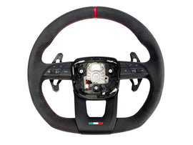 LAMBORGHINI PERFORMANTE URUS ALCANTARA STEERING WHEEL - BLACK/ RED STITCH 4ML419091CE