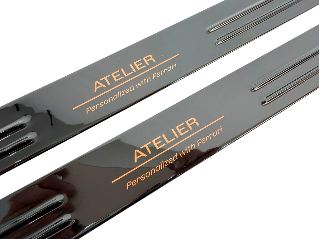 FERRARI 488 PISTA "ATELLIER" BLACK KICK PLATE SET - 74250544