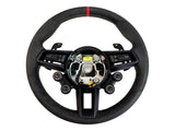 PORSCHE 992 GT3-RS RED DINAMICA STEERING WHEEL BLACK/GOLD 9GT419091EQ