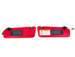 Load image into Gallery viewer, FERRARI PUROSANGUE ROSSO RED LEATHER SUN-VISERS PAIR SET 7455267 7455269