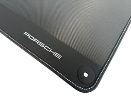 PORSCHE 992 GT3-RS CARBON WITH LEATHER EDGE FLOOR MATTS 9GT - LHD