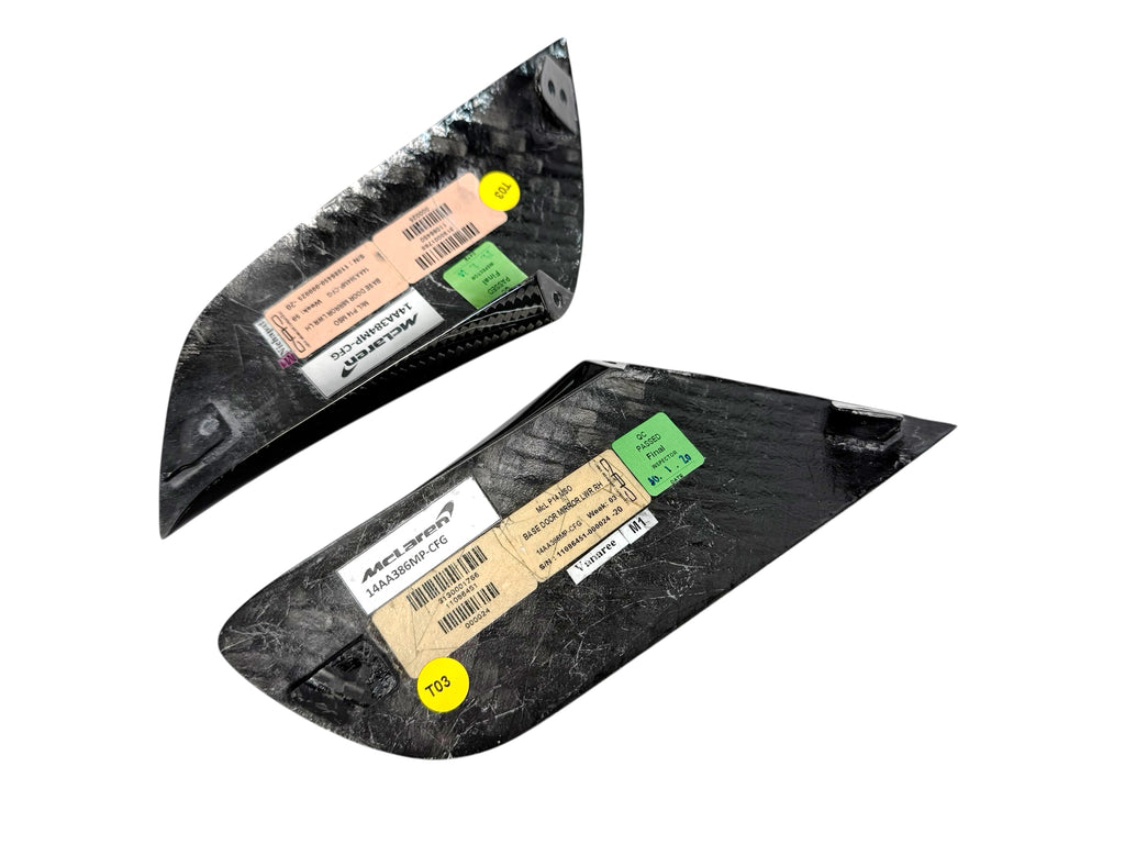 MCLAREN 720S 765LT MSO CARBON MIRROR ARMS COVERS 14AA386MP 14AA384MP