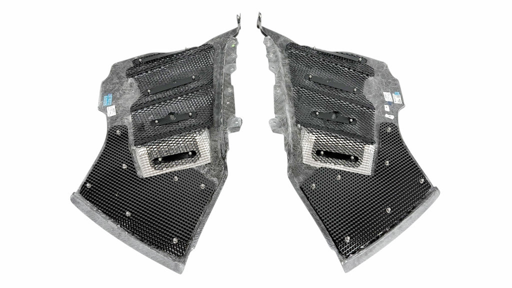 FERRARI SF90 XX REAR CARBON BULKHEAD ENGINE COVER SET 889476 889228