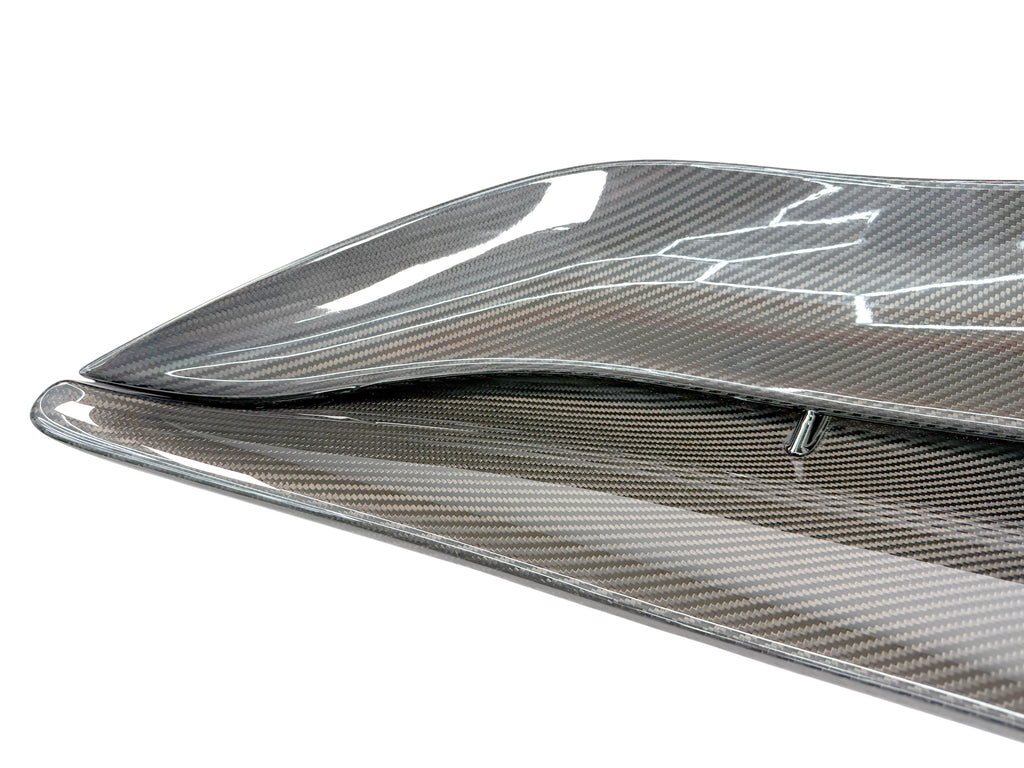MCLAREN P1 MSO VISUAL CARBON FIBRE REAR SPOILER 12A3348CP 12A3349CP