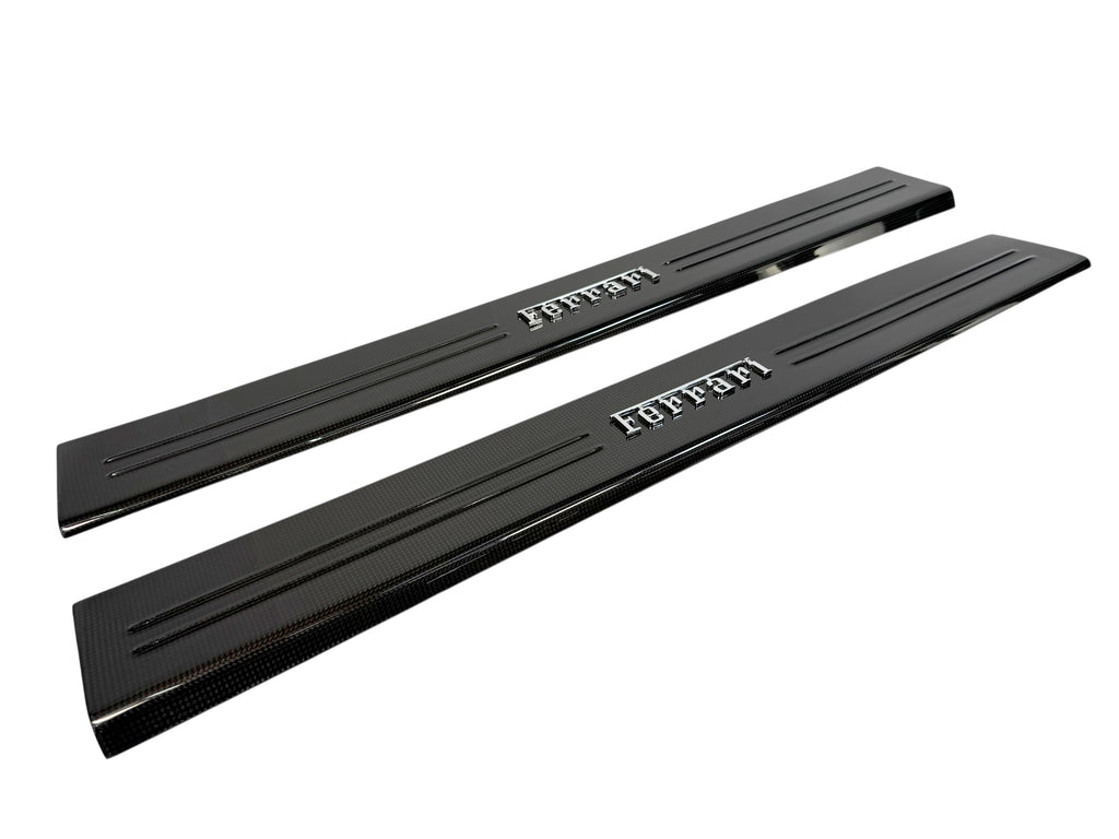 FERRARI GT4C LUSSO CARBON ENTRANCE SILL PLATES SET 70004236