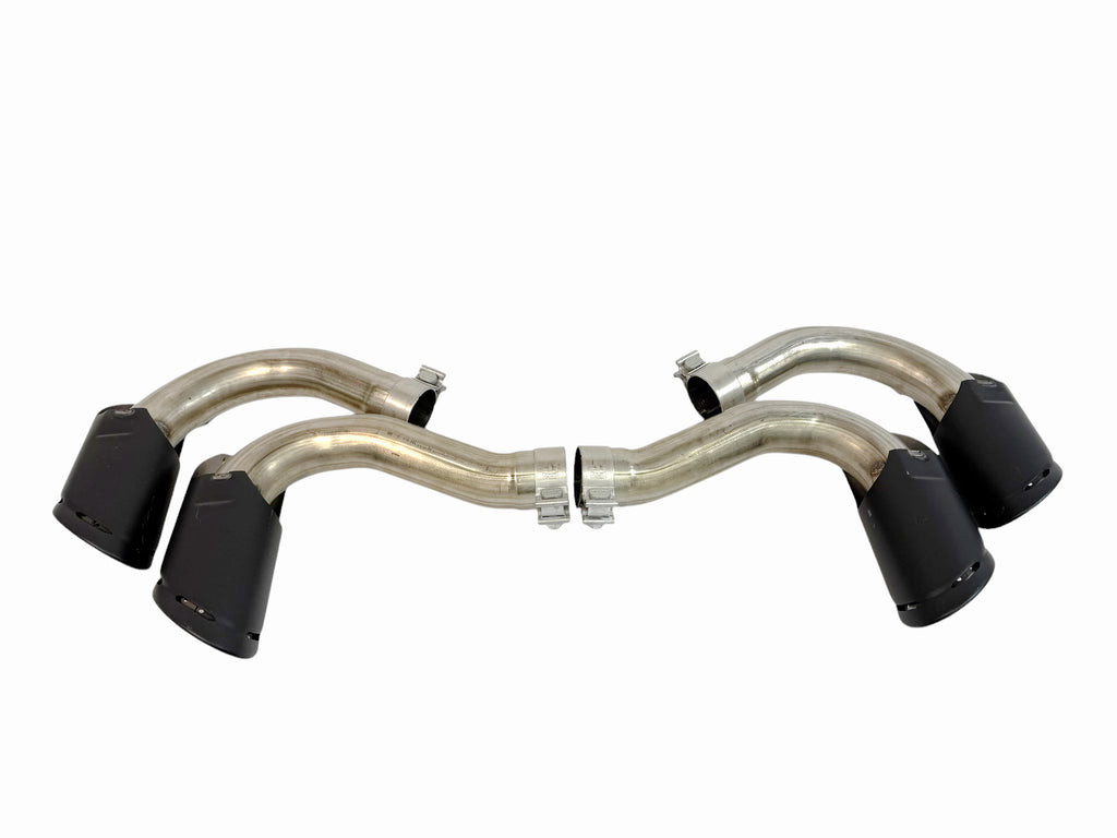 LAMBORGHINI URUS MATTE BLACK EXHAUST TIPS SET 4ML253682AP 4ML253682AQ