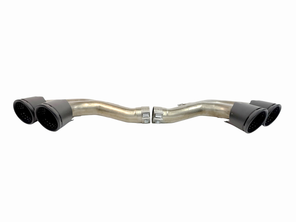 LAMBORGHINI URUS MATTE BLACK EXHAUST TIPS SET 4ML253682AP 4ML253682AQ