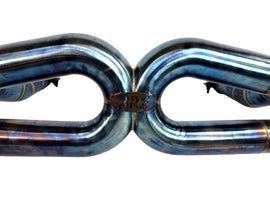 FERRARI F8  INCONEL REAR X PIPE EXHAUST / 200 SPORT CATS by BROOKE RACING