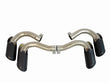 Load image into Gallery viewer, LAMBORGHINI URUS MATTE BLACK EXHAUST TIPS SET 4ML253682AP 4ML253682AQ