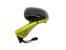 MCLAREN ARTURA MSO CARBON LEFT WING MIRROR ASSEMBLY - FLUX GREEN 14AB091CP