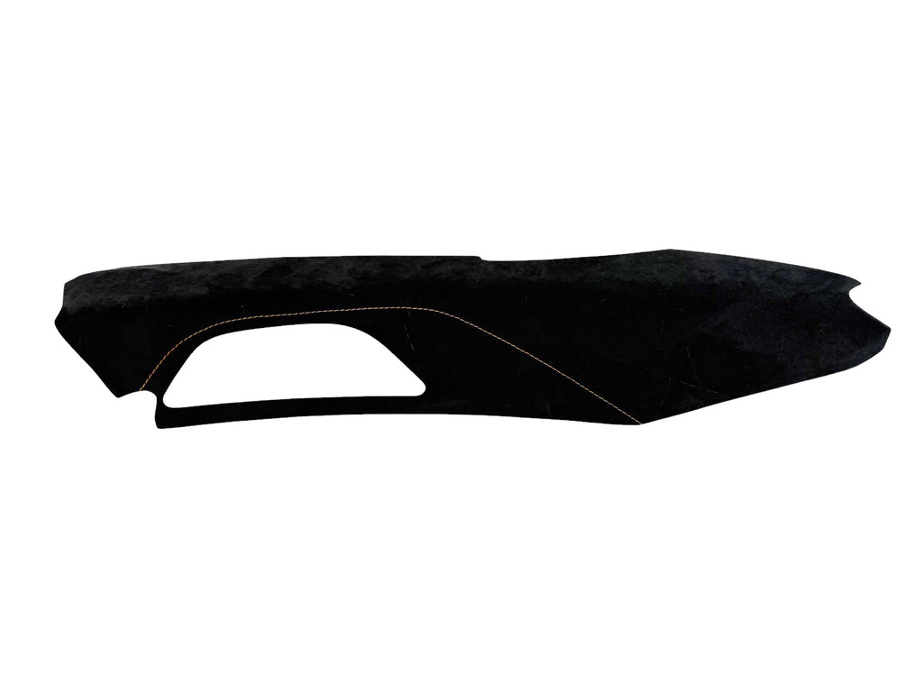 MCLAREN REAR QUARTER TRIM MAJOR RH BLACK ALCANTARA WITH MCLAREN ORANGE STITCHING 14NA034CP