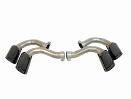 LAMBORGHINI URUS GLOSS BLACK EXHAUST TIPS SET 4ML253682AP 4ML253682AQ