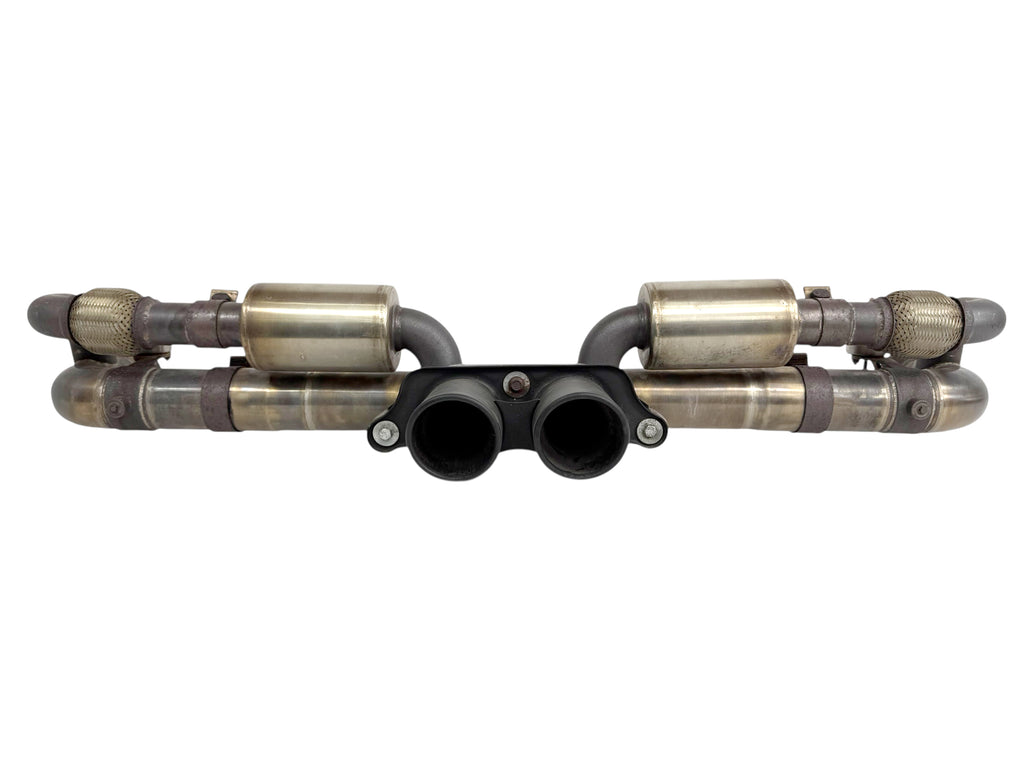 PORSCHE 991 GT3/ GT3RS  INCONEL REAR X Pipe EXHAUST- VALVED by BROOKE RACING
