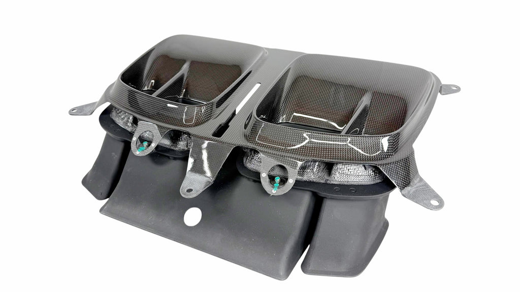 FERRARI SF90 XX FRONT CARBON BONNET SCOOP INTAKE DUCT 55010235