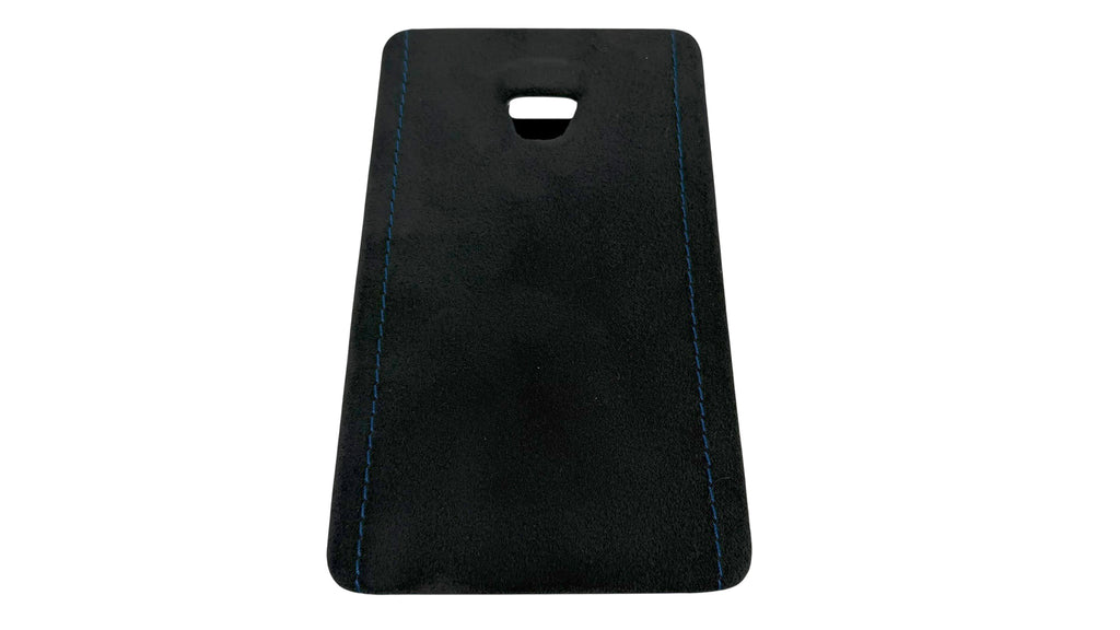 PORSCHE 992 BLACK ALCANTARA WITH BLUE STITCH FUSE BOX COVER 992867926