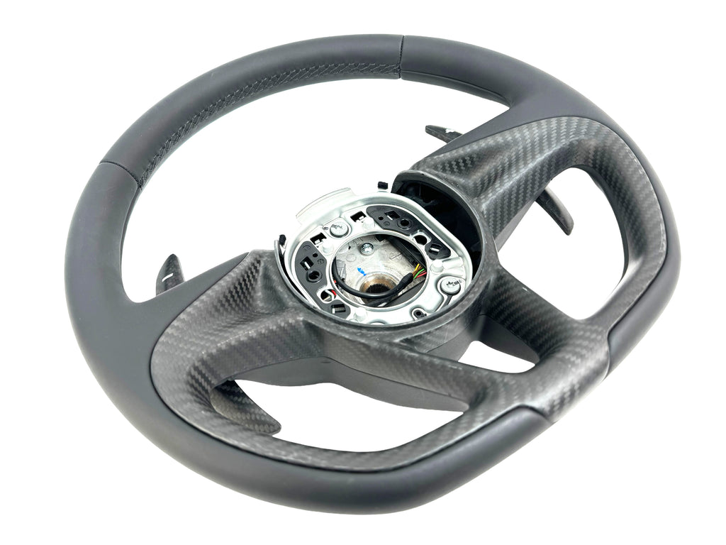 MCLAREN 720S SMOOTH LEATHER/ CARBON STEERING WHEEL 14NA333MP