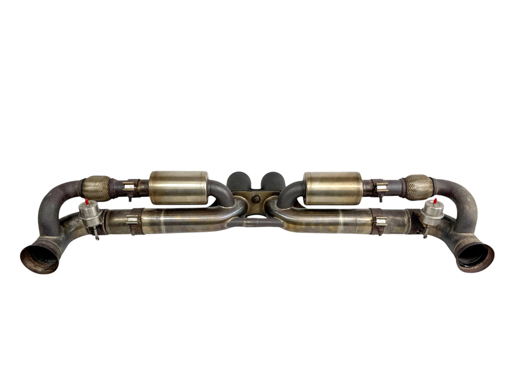 PORSCHE 991 GT3/ GT3RS  INCONEL REAR X Pipe EXHAUST- VALVED by BROOKE RACING