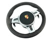 Load image into Gallery viewer, PORSCHE 991.1 GT3 ALCANTARA STEERING WHEEL GREY WITH AIRBAG COMPLETE