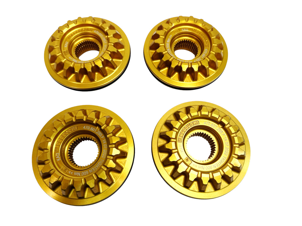 LAMBORGHINI GOLD CENTRE LOCK CLAMPING NUT SET 400898018B