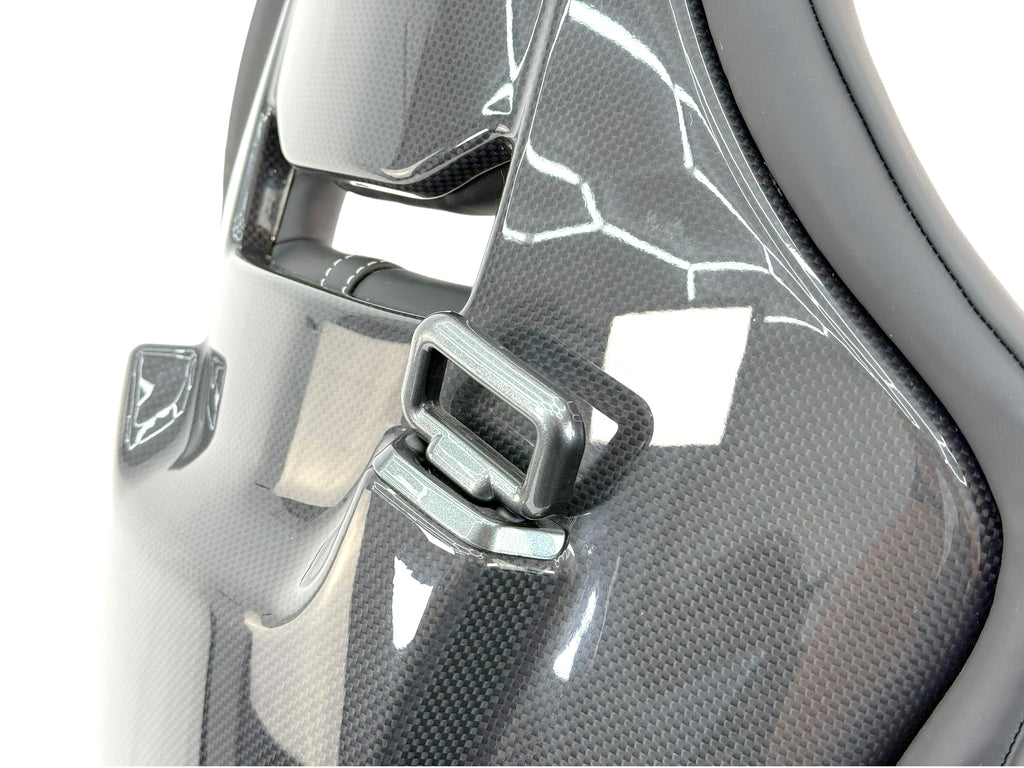FERRARI 488 RACING CARBON SEAT BLACK AND WHITE STITCHING 87396700